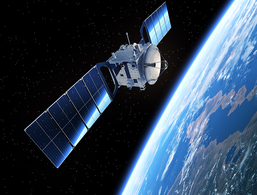 Image of a satellite in space